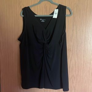 Lane Bryant Knot Front Sleeveless Shirt (NWT)